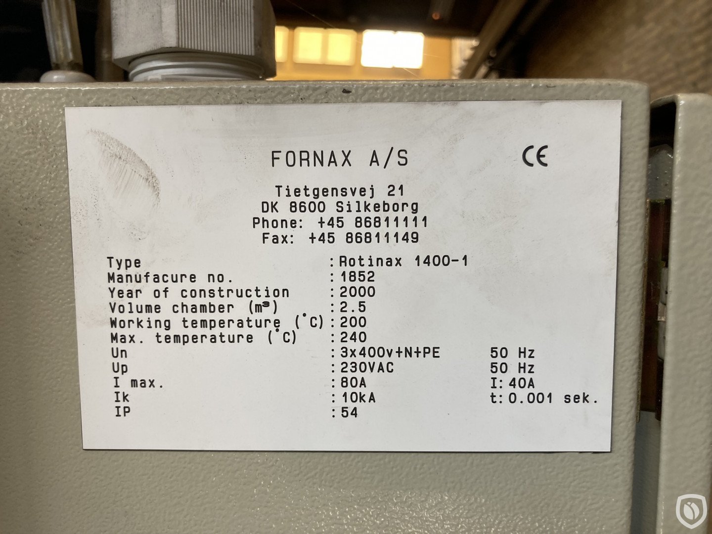 Fornax Rotinax 1400-1