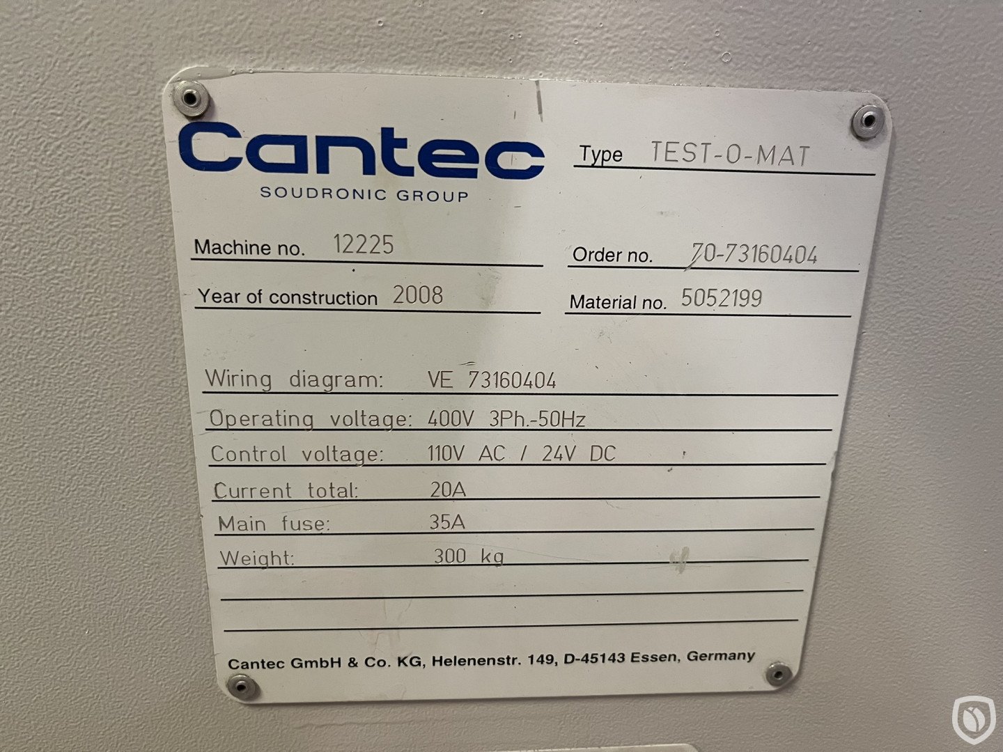 Cantec TEST-O-MAT