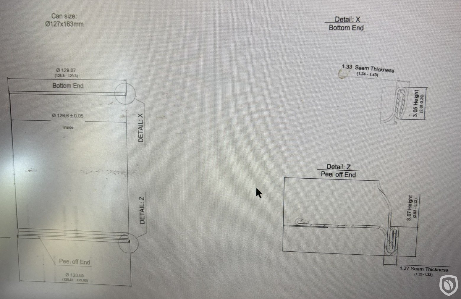 Size can Ø127x163 mm