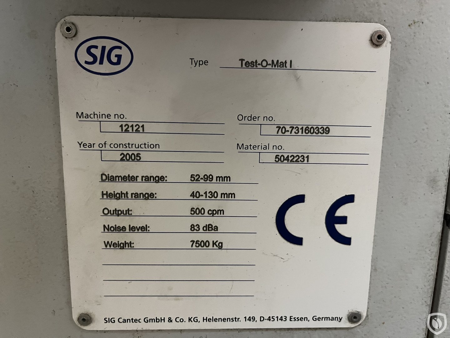 SIG TEST-O-MAT I